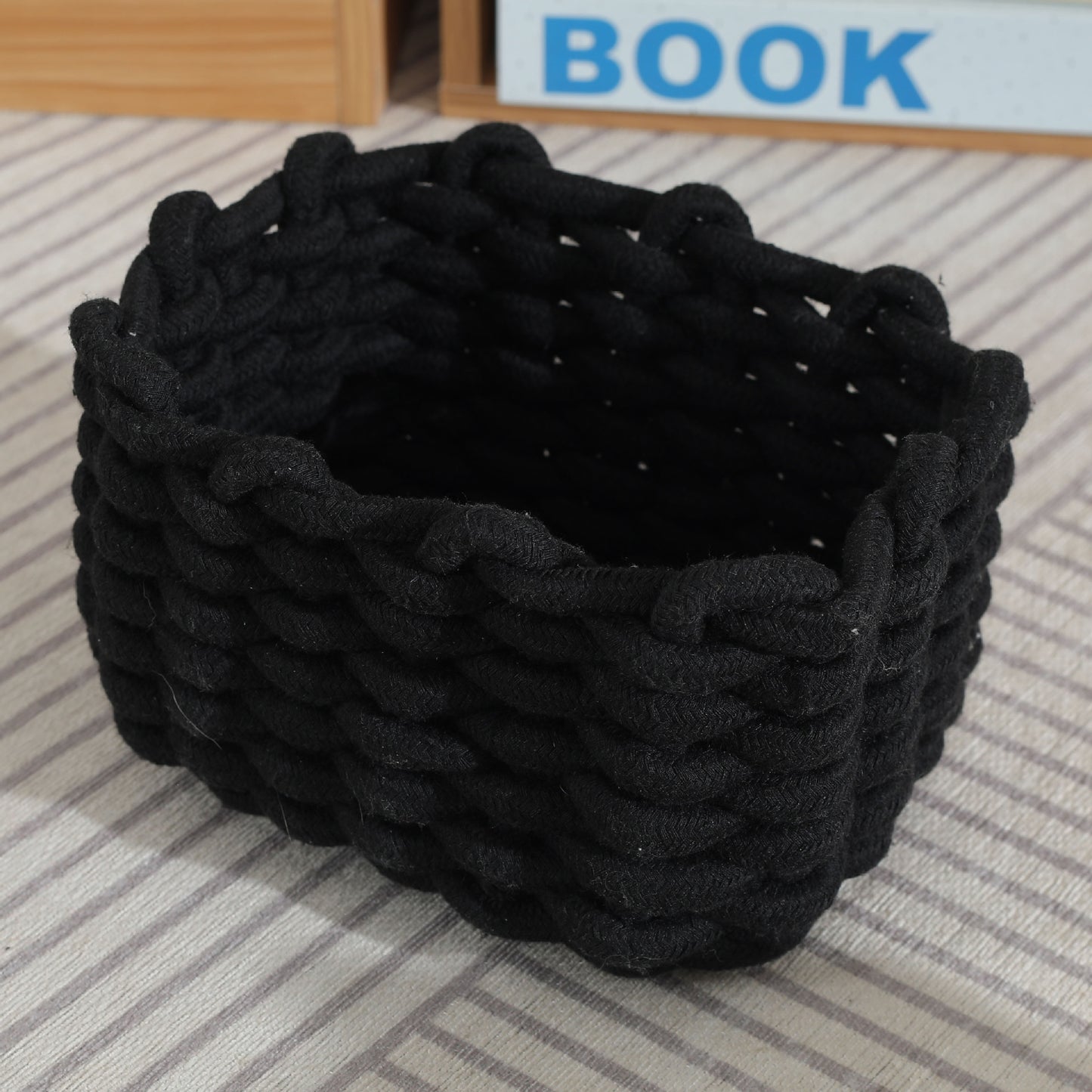 Handmade Cotton Rope Storage Basket