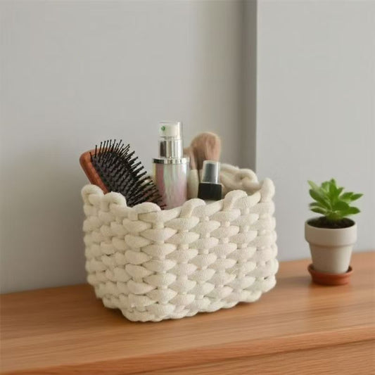 Handmade Cotton Rope Storage Basket