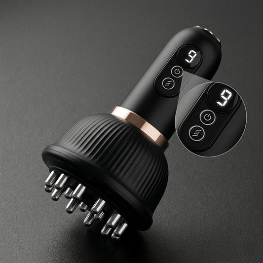 Electric Meridian Massager with Heating — Vibration & Scraping Therapy