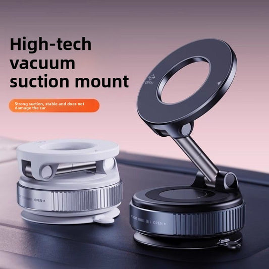 Car Phone Holder — Magnetic Vacuum Suction Mount, Universal Fit