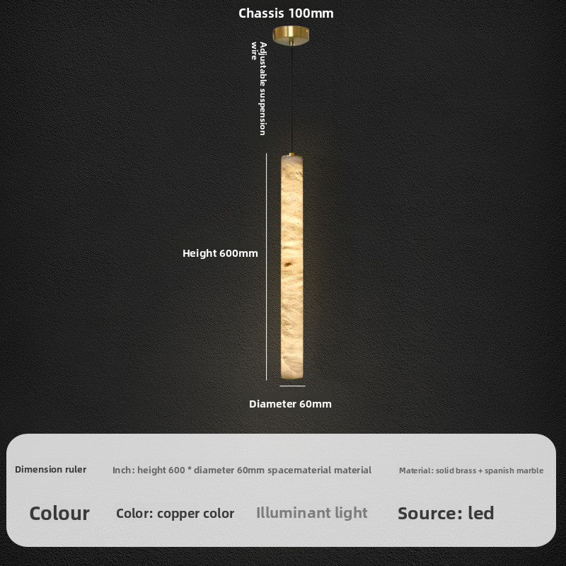 Marble & Copper Nordic Chandelier – Luxury Ceiling Light, 4 Sizes