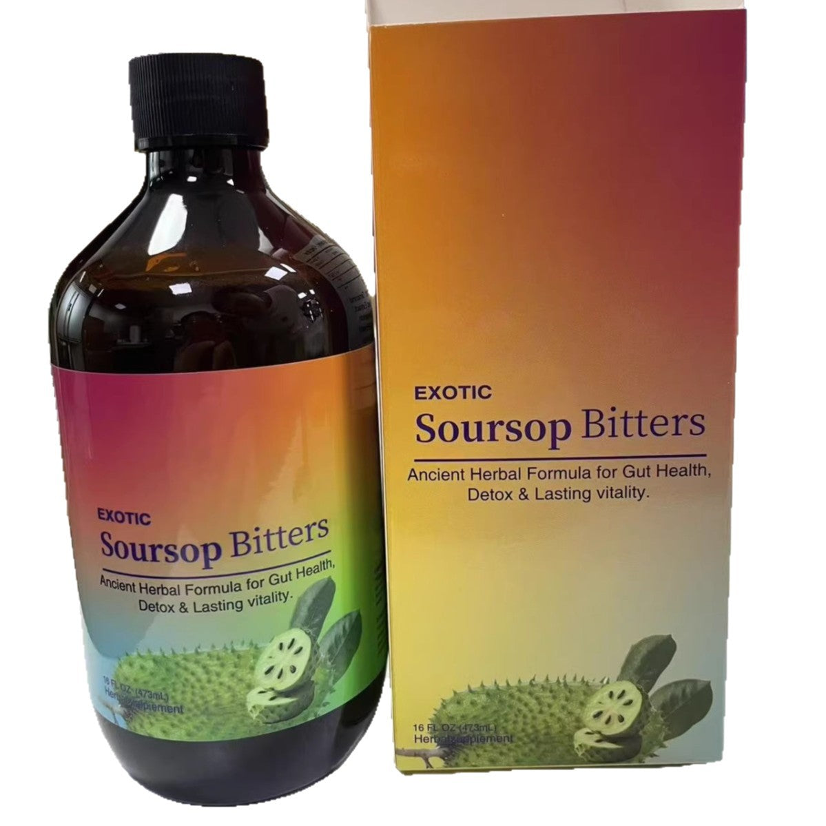 Natural Bitter Drops Supplement — Black Seed Oil & Soursop