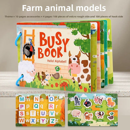 Children's Educational Reusable Sticker Book – 10 Theme Options