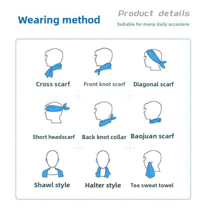 Extended Length Cooling Towel for Sports and Fitness
