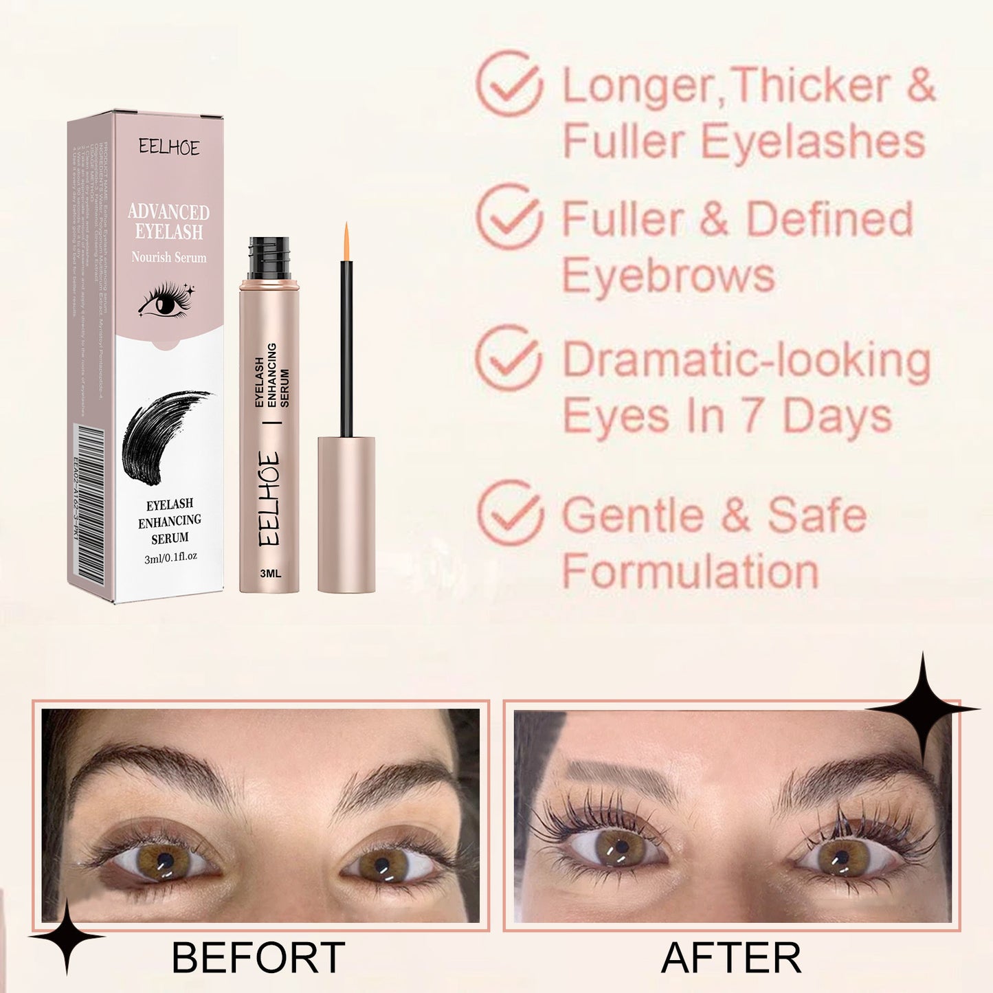 Natural Curly Lengthening Black Mascara — Volumizing & Nourishing