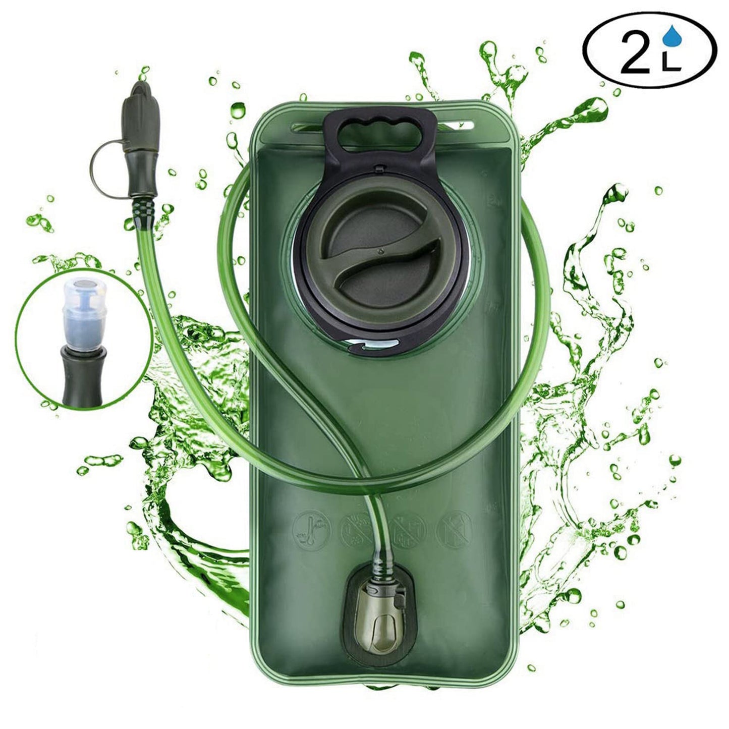 Folding Hydration Backpack 2L Outdoor Sports Water Bag