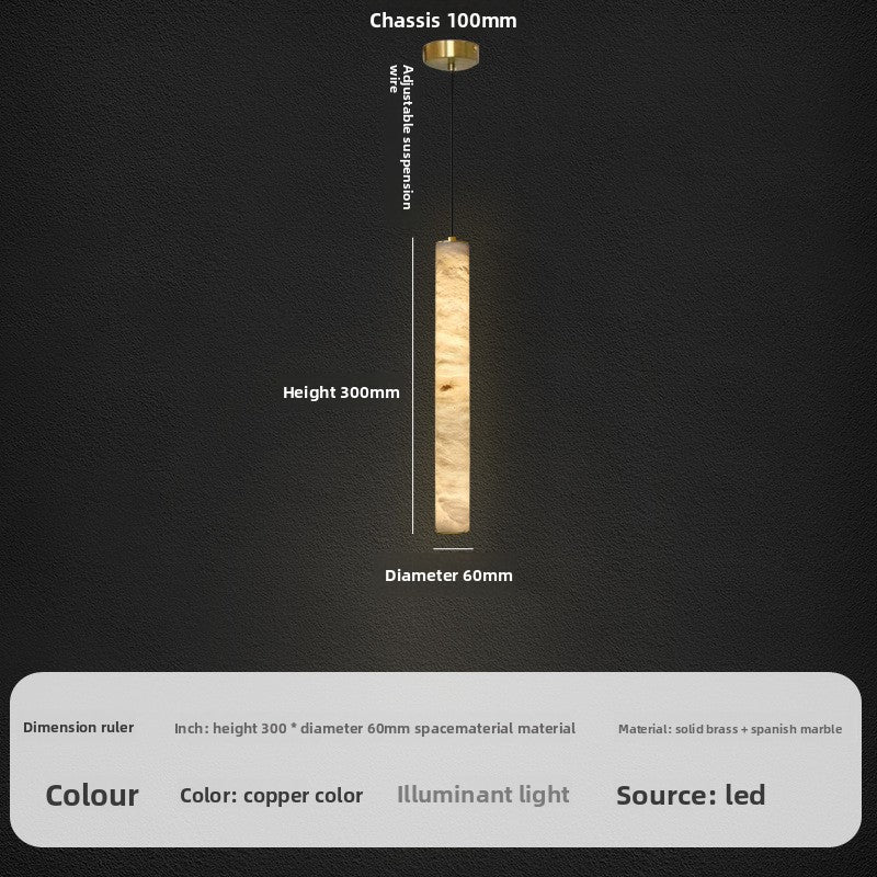 Marble & Copper Nordic Chandelier – Luxury Ceiling Light, 4 Sizes