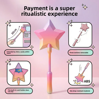 3D Printed Starlight Magic Wand Contactless Payment Card Holder