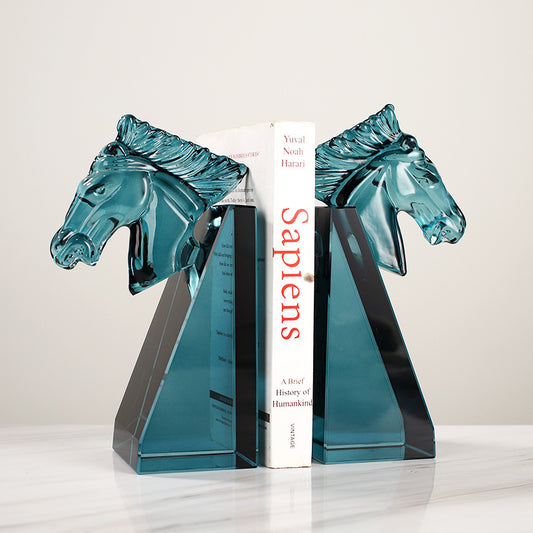 Crystal Horse Head Sculpture – Luxury Home Decor Art Piece