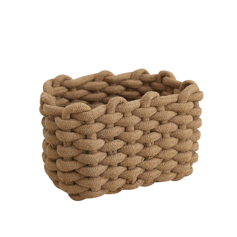 Handmade Cotton Rope Storage Basket