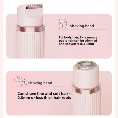 Dual-Head Electric Hair Shaver for Women