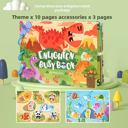 Children's Educational Reusable Sticker Book – 10 Theme Options