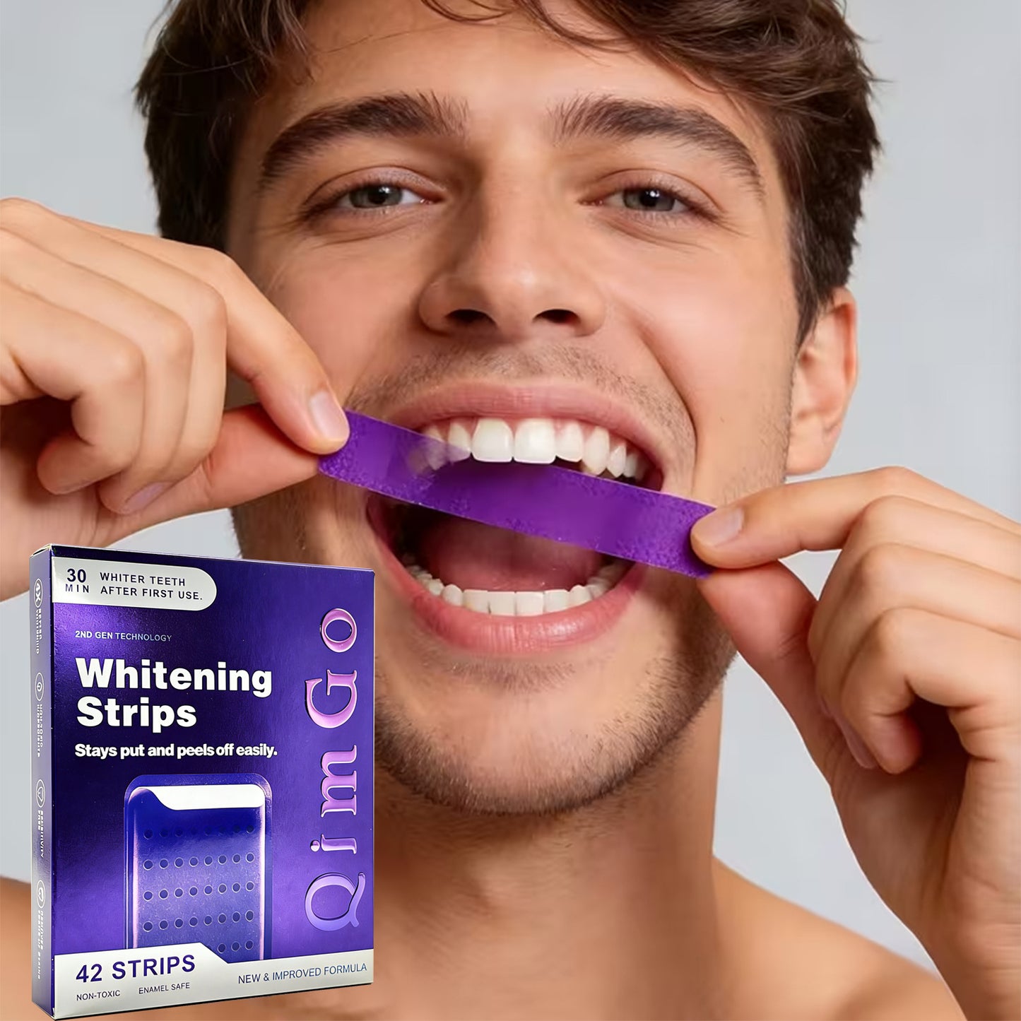 Purple Teeth Whitening Strips