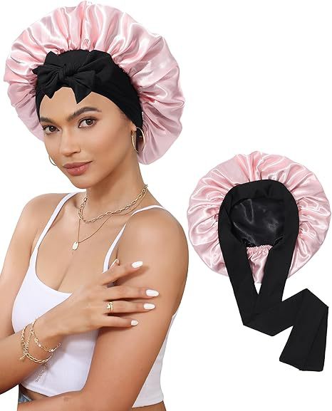 Women's Double Layer Stretch Nightcap