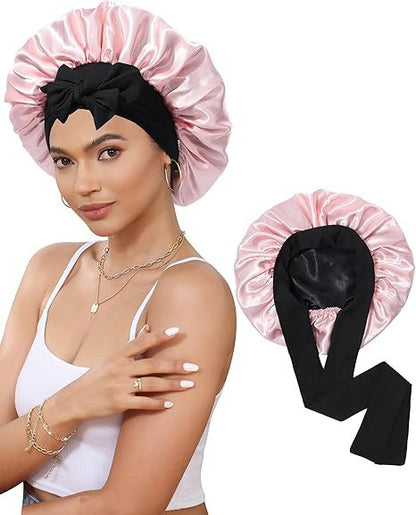 Women's Double Layer Stretch Nightcap