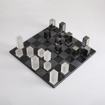 Modern Crystal Chessboard Decor