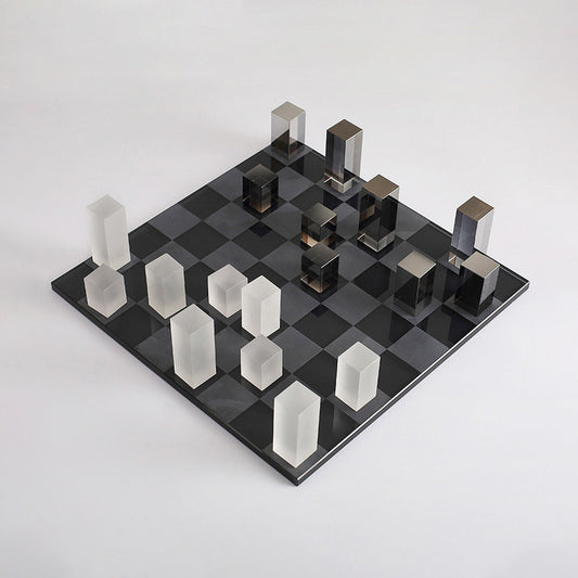 Modern Crystal Chessboard Decor