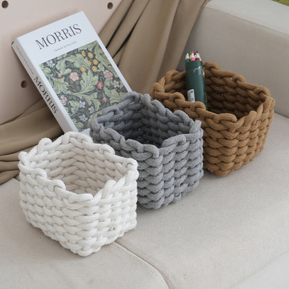 Handmade Cotton Rope Storage Basket