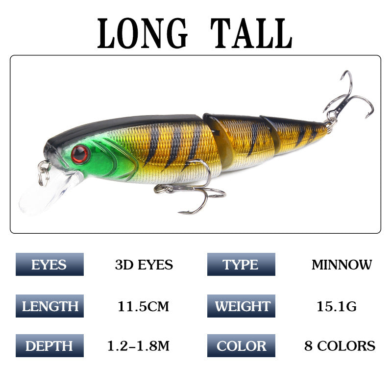 Hard Bait Fishing Lure – 8 Colors (15g / 11.5cm)