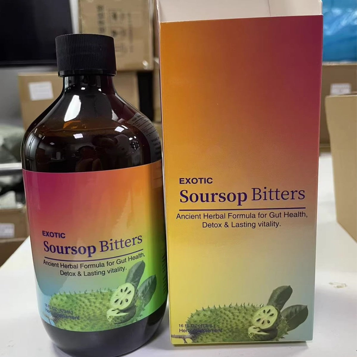 Natural Bitter Drops Supplement — Black Seed Oil & Soursop