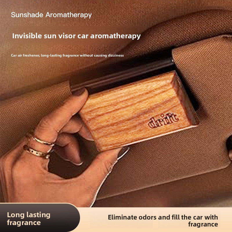 Car Sun Visor Air Freshener Clip — Premium Wood Diffuser