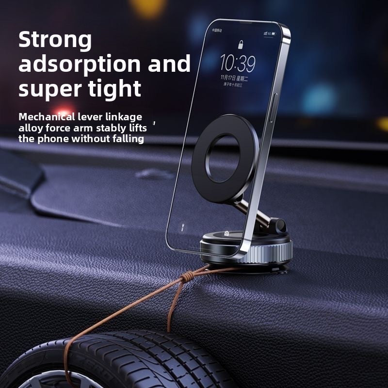 Car Phone Holder — Magnetic Vacuum Suction Mount, Universal Fit