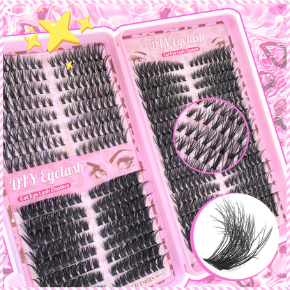 Segmented False Eyelashes Book Set — 40/60/80D Volume Lashes