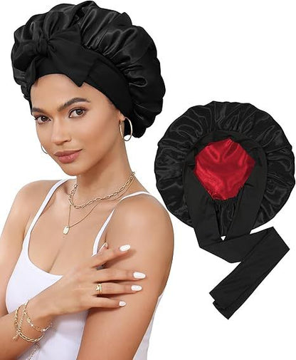 Women's Double Layer Stretch Nightcap