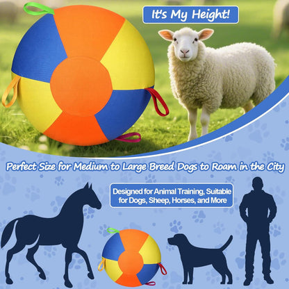 Upgraded Durable Inflatable Pet Herding Ball for Dog Training and Exercise