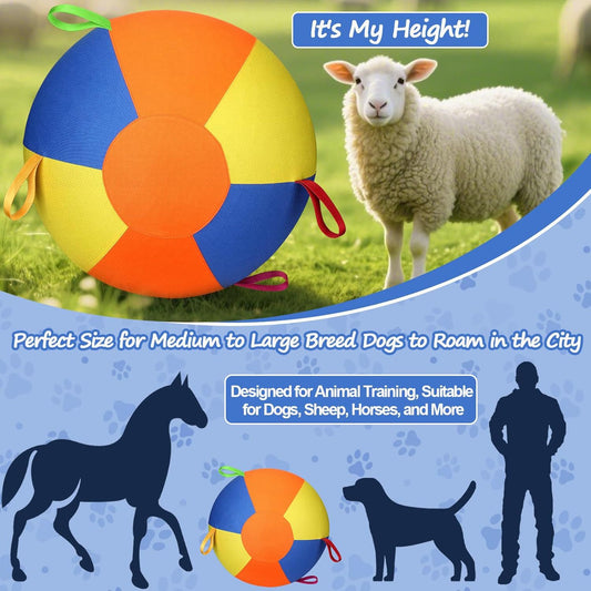 Upgraded Durable Inflatable Pet Herding Ball for Dog Training and Exercise