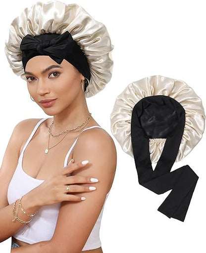 Women's Double Layer Stretch Nightcap