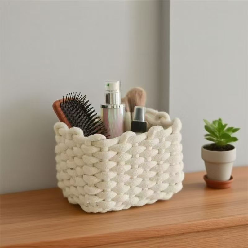 Handmade Cotton Rope Storage Basket