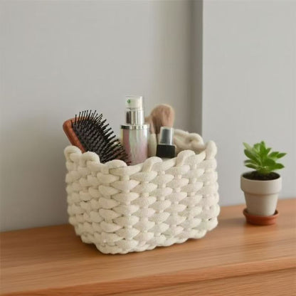 Handmade Cotton Rope Storage Basket