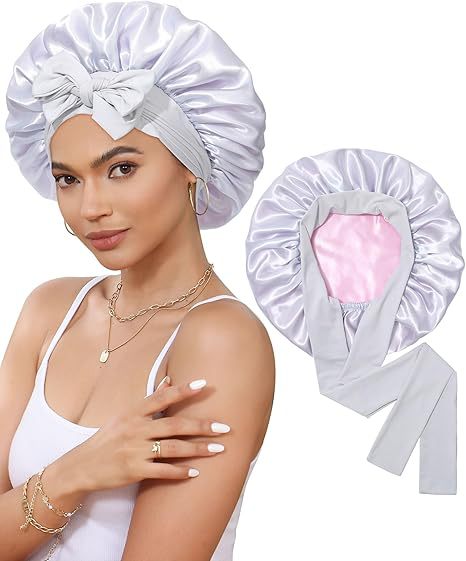 Women's Double Layer Stretch Nightcap