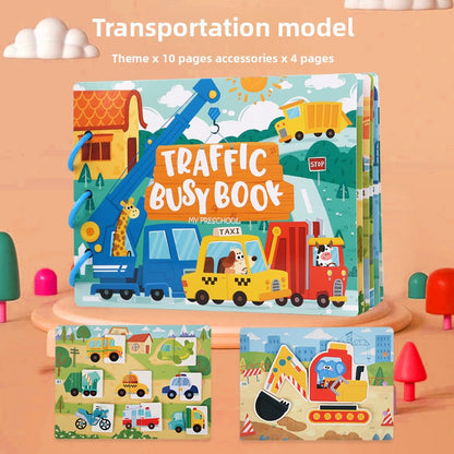 Children's Educational Reusable Sticker Book – 10 Theme Options
