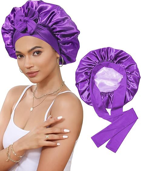Women's Double Layer Stretch Nightcap