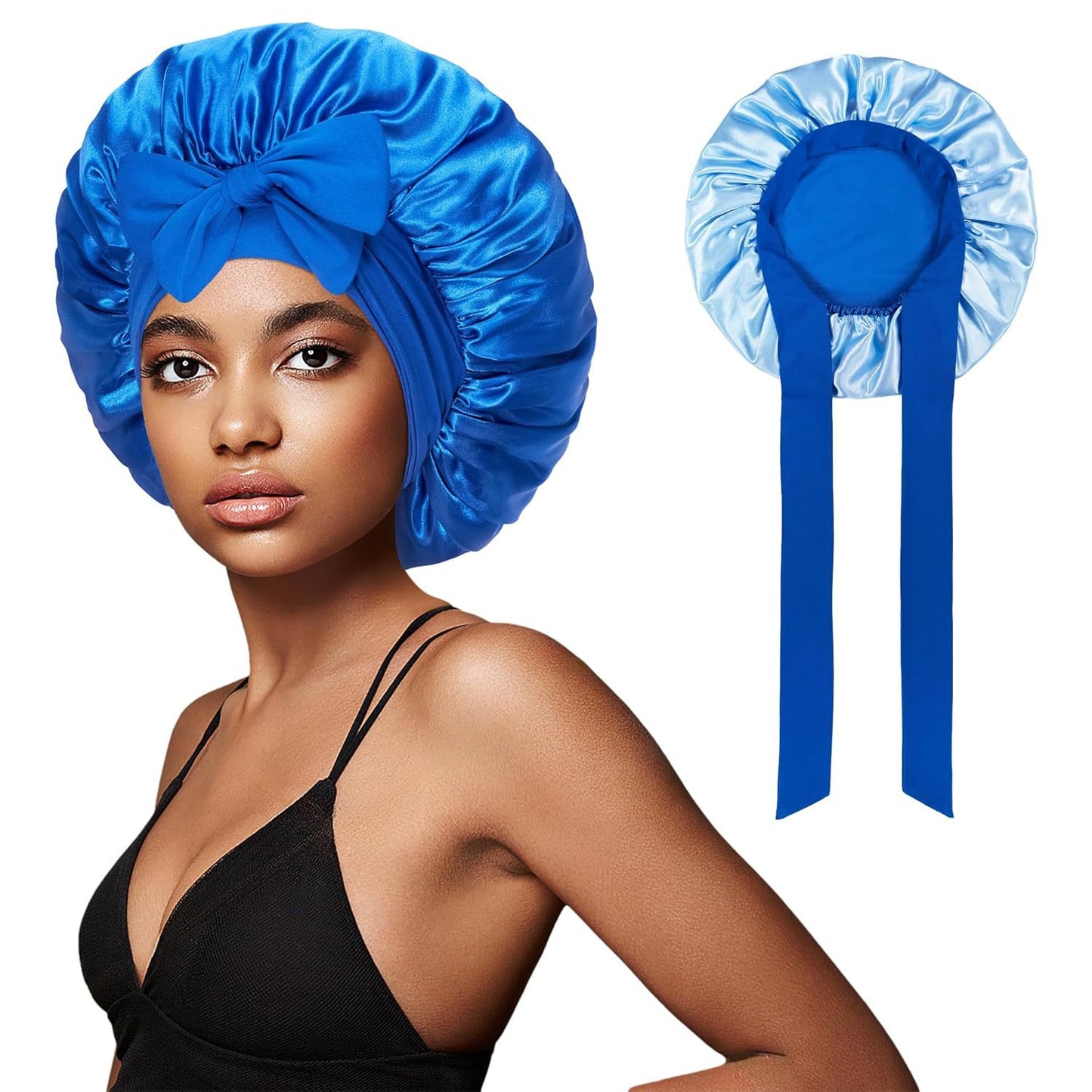 Women's Double Layer Stretch Nightcap