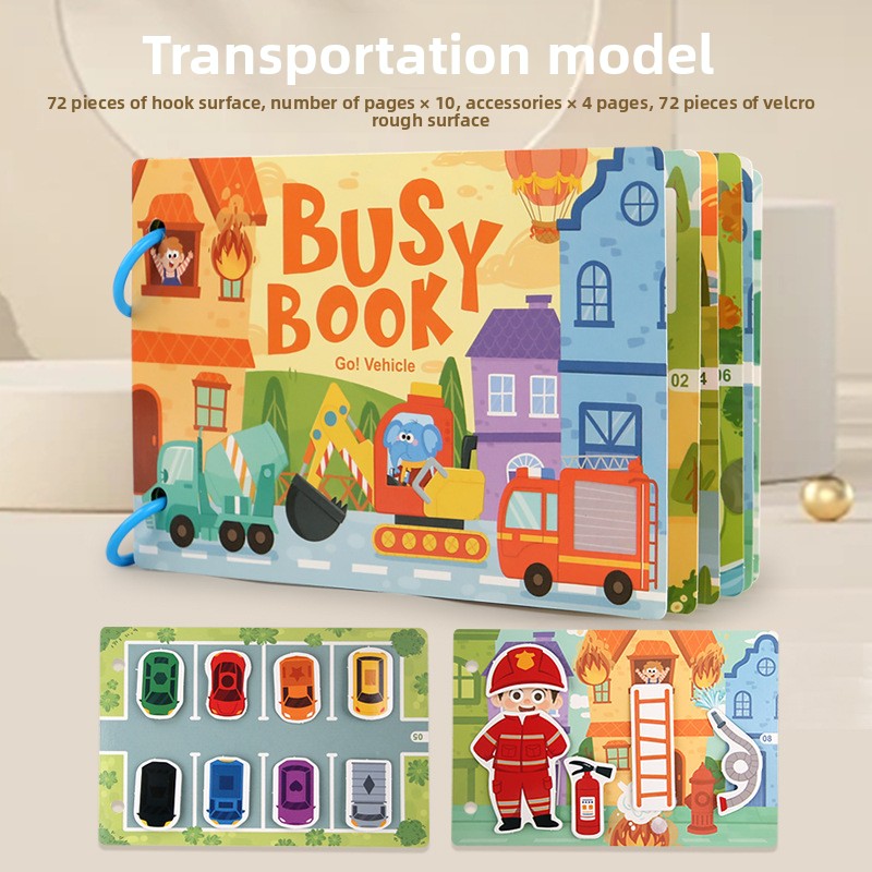 Children's Educational Reusable Sticker Book – 10 Theme Options
