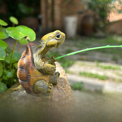 Fishing Turtle Garden Decoration Ornament
