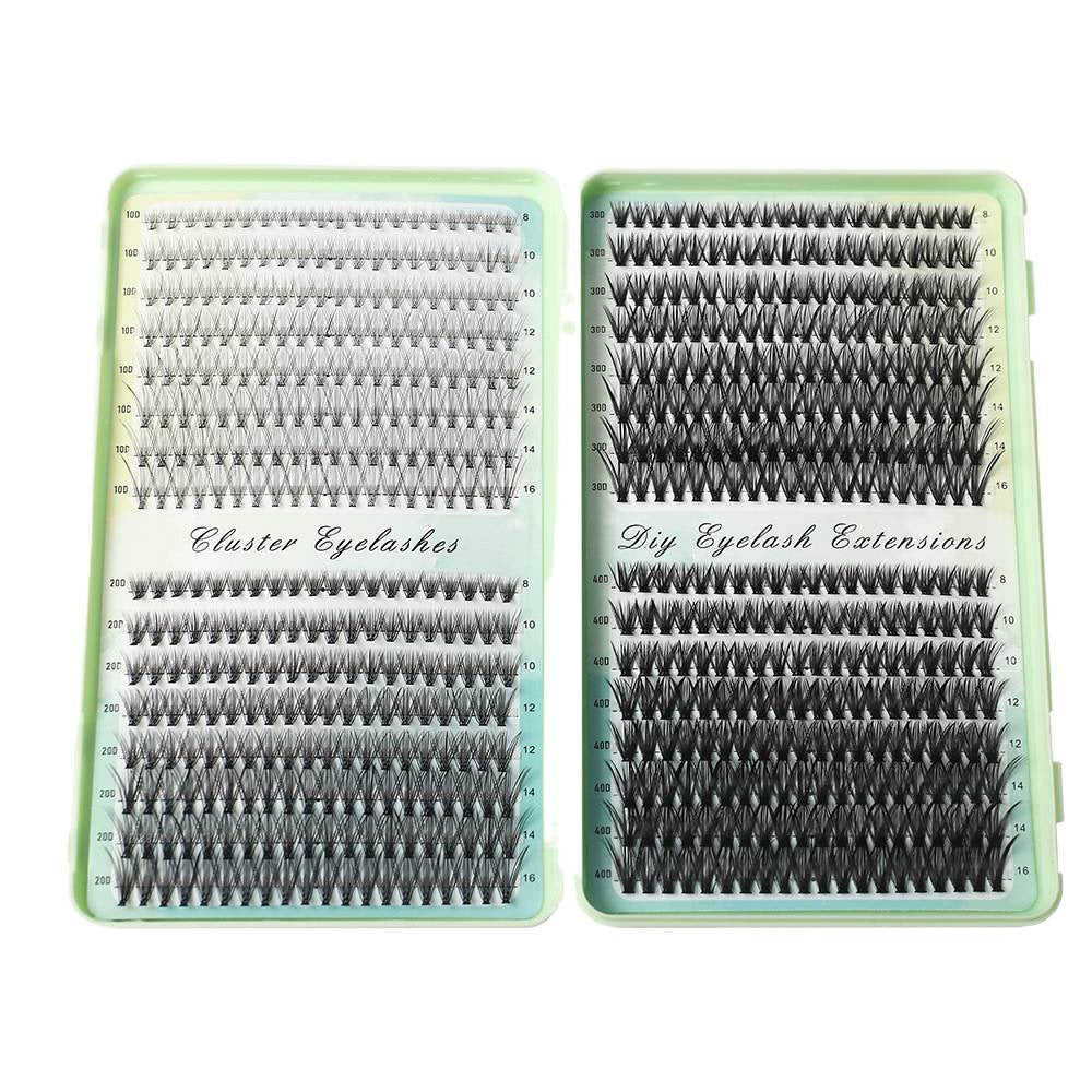 Cluster False Eyelashes Kit – Natural to Dramatic Volume, Complete Application Set