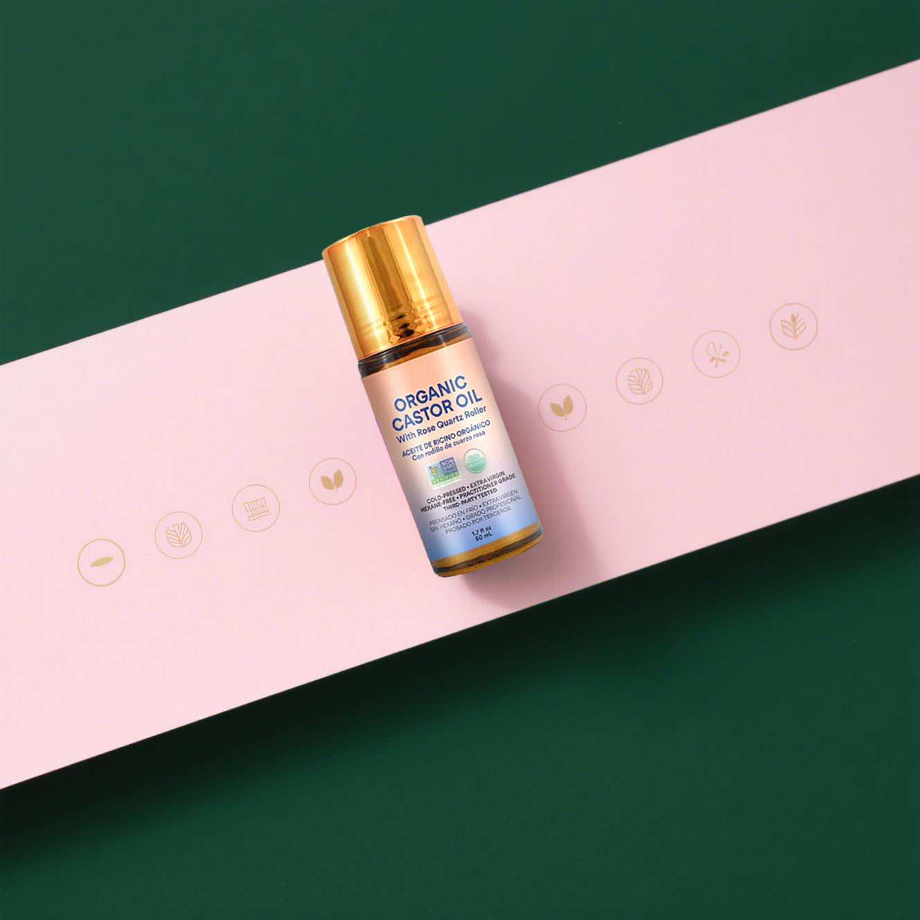Organic Castor Oil Roller — 50ml Moisturizing Body Care Oil