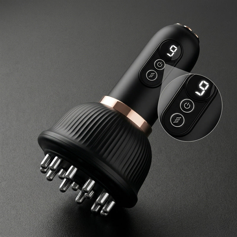 Electric Meridian Massager with Heating — Vibration & Scraping Therapy