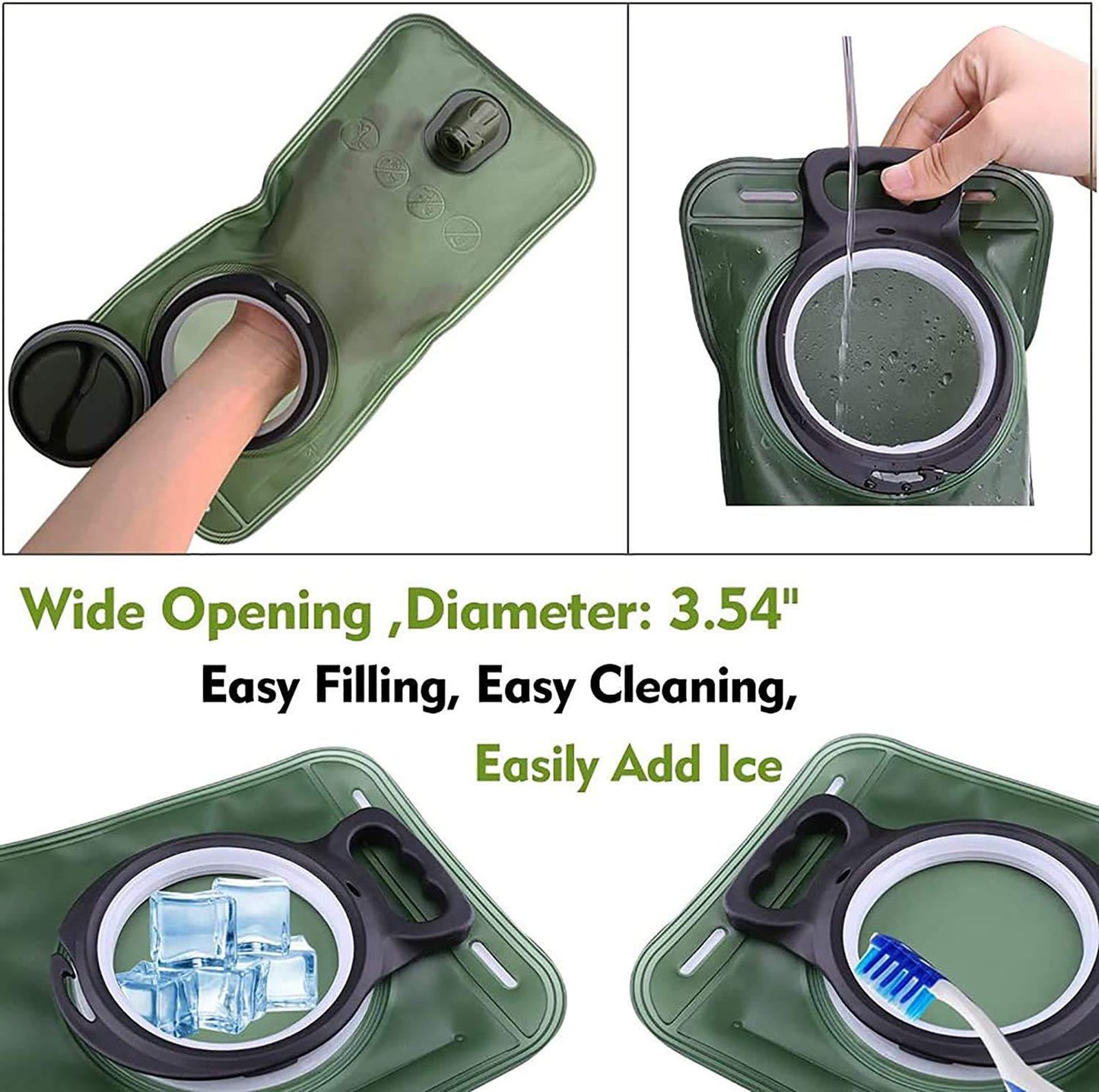 Folding Hydration Backpack 2L Outdoor Sports Water Bag