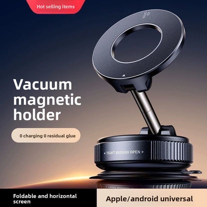 Car Phone Holder — Magnetic Vacuum Suction Mount, Universal Fit