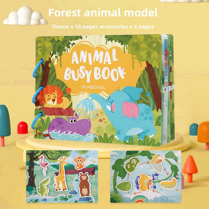 Children's Educational Reusable Sticker Book – 10 Theme Options