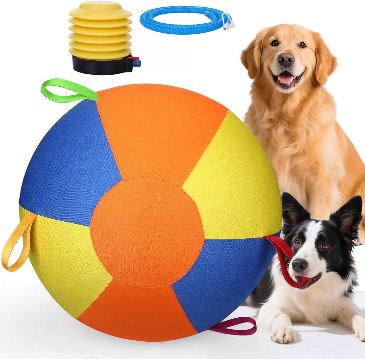 Upgraded Durable Inflatable Pet Herding Ball for Dog Training and Exercise