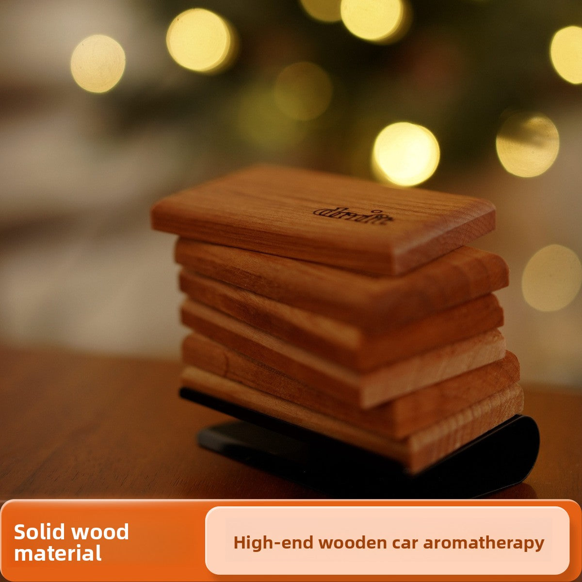 Car Sun Visor Air Freshener Clip — Premium Wood Diffuser