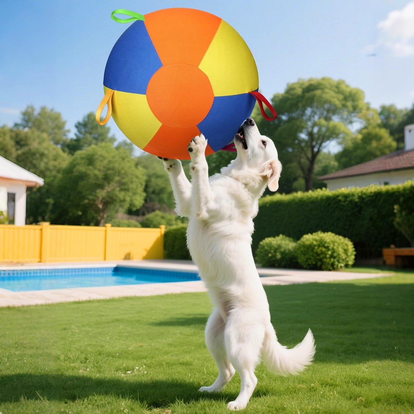 Upgraded Durable Inflatable Pet Herding Ball for Dog Training and Exercise