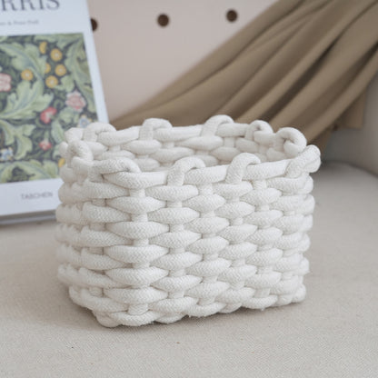 Handmade Cotton Rope Storage Basket