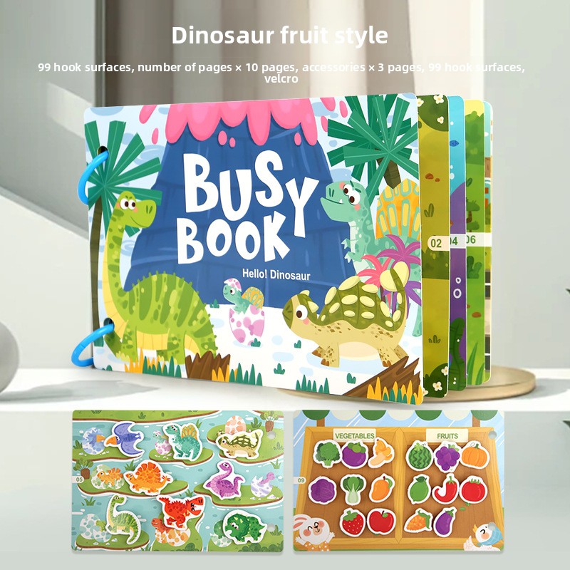 Children's Educational Reusable Sticker Book – 10 Theme Options